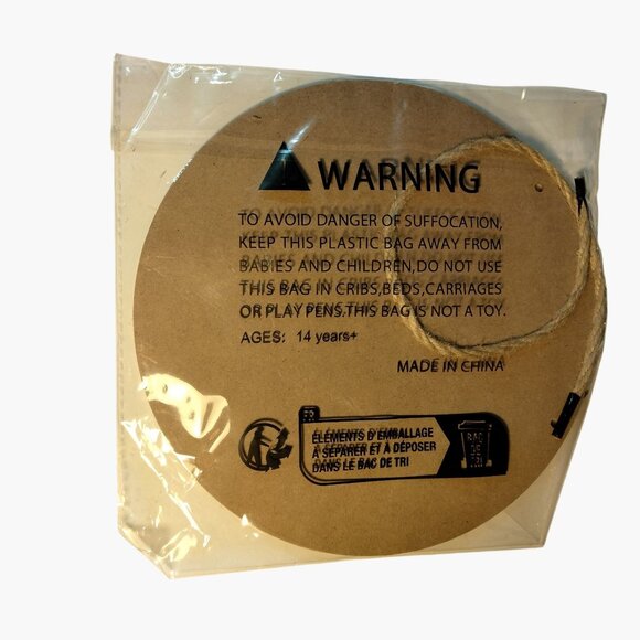 Flamingo Christmas Wall Sign Santa Hat Lights  Round Pink Wood - Picture 6 of 6